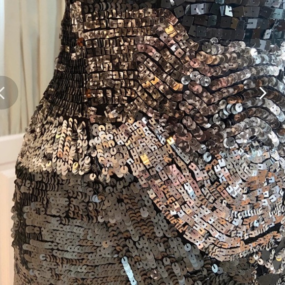 Stradivarius ❤ Black Sequin mini dress ! Size M - Picture 7 of 10